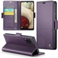 thumbnail image 1 of Funda tipo cartera para Samsung Galaxy A12 5G con bloqueo RFID, tarjetero, soporte magnético, funda protectora de piel con tapa para Samsung Galaxy A12 5G de 6,5 pulgadas, 1 of 6