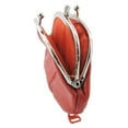 thumbnail image 3 of Silver Fever Leather Coin Purse with Kisslock Closure, 3 of 5