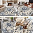 thumbnail image 5 of 6'x9' Area Rugs, Blue Boho Indoor Outdoor Area Rug for Living Room Bedroom, Rustic Southwestern Ethnic Geometric Washable Bathroom Rugs Kitchen Floor Carpet Mats Home Decor Aesthetic, 5 of 8