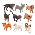 thumbnail image 1 of 9 minifiguras de perro, juguete de cachorro, juego de manualidades en miniatura, modelo animal simulado para decoración de fiestas y tartas., 1 of 8
