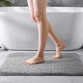 thumbnail image 2 of TWINNIS Micrifiber Bathroom Rug Mat Non-Slip Absorbent Mat Bathroom Area Rug Mats for Porch Kitchen,24"x36",Gray, 2 of 8