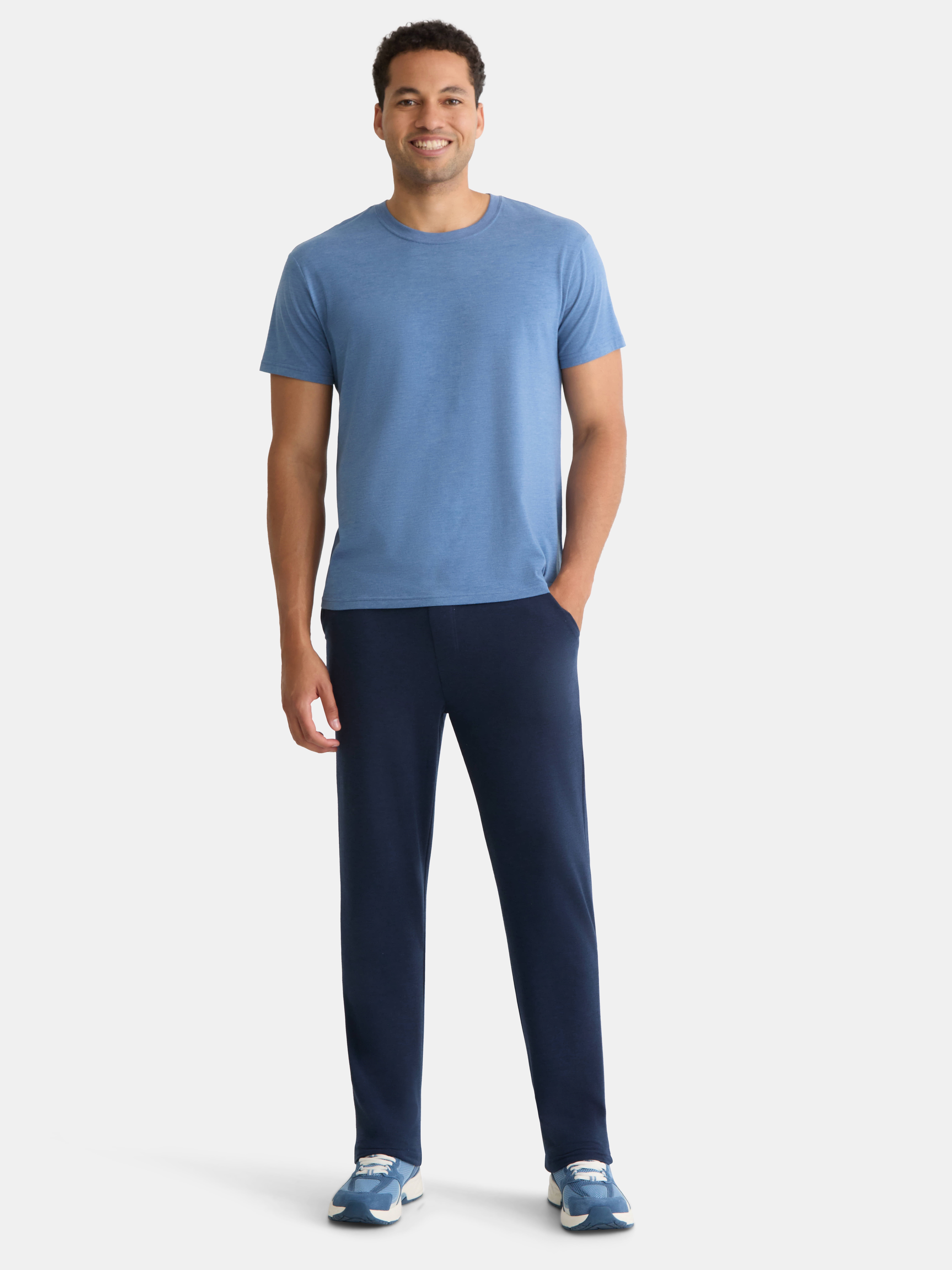 Athletic Works Men's and Big Men's French Terry Relaxed Sweatpants, Sizes XS-4XLT