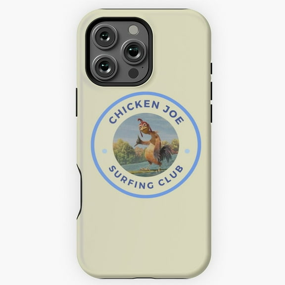Chicken Joe Surfing Blue Retro Phone Case for iPhone 16 15 14 13 12 11 Pro Max