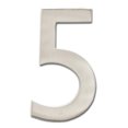 thumbnail image 1 of 3582SN Boîtes aux Lettres Architecturales Numéro 5 en Laiton Moulé Solide 4 Pouces Numéro de Maison Flottante en Nickel Satiné " 5 & quot;, 1 of 1