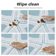 thumbnail image 4 of JEUXUS  Tablecloth Round White Starfish Table Cloth Ocean Wildlife Sketch Granular Tube Feet Tentacle Sea Nature Cyan Table Cover for Dining Room Kitchen Decoration, 4 of 7