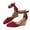 Wine, variant on Fesfesfes Low Wedge Sandals For Womens Fashion Pointed Toe Sandals Metal Buckle 7.5CM Wedges Shoes Dress Sandals 5.5(36)