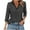 Black, variant on aidice Tops for Women Casual Lapel V Neck 3/4 Sleeve Tshirts Comfy Fitting Fall Shirts Size S-XXL