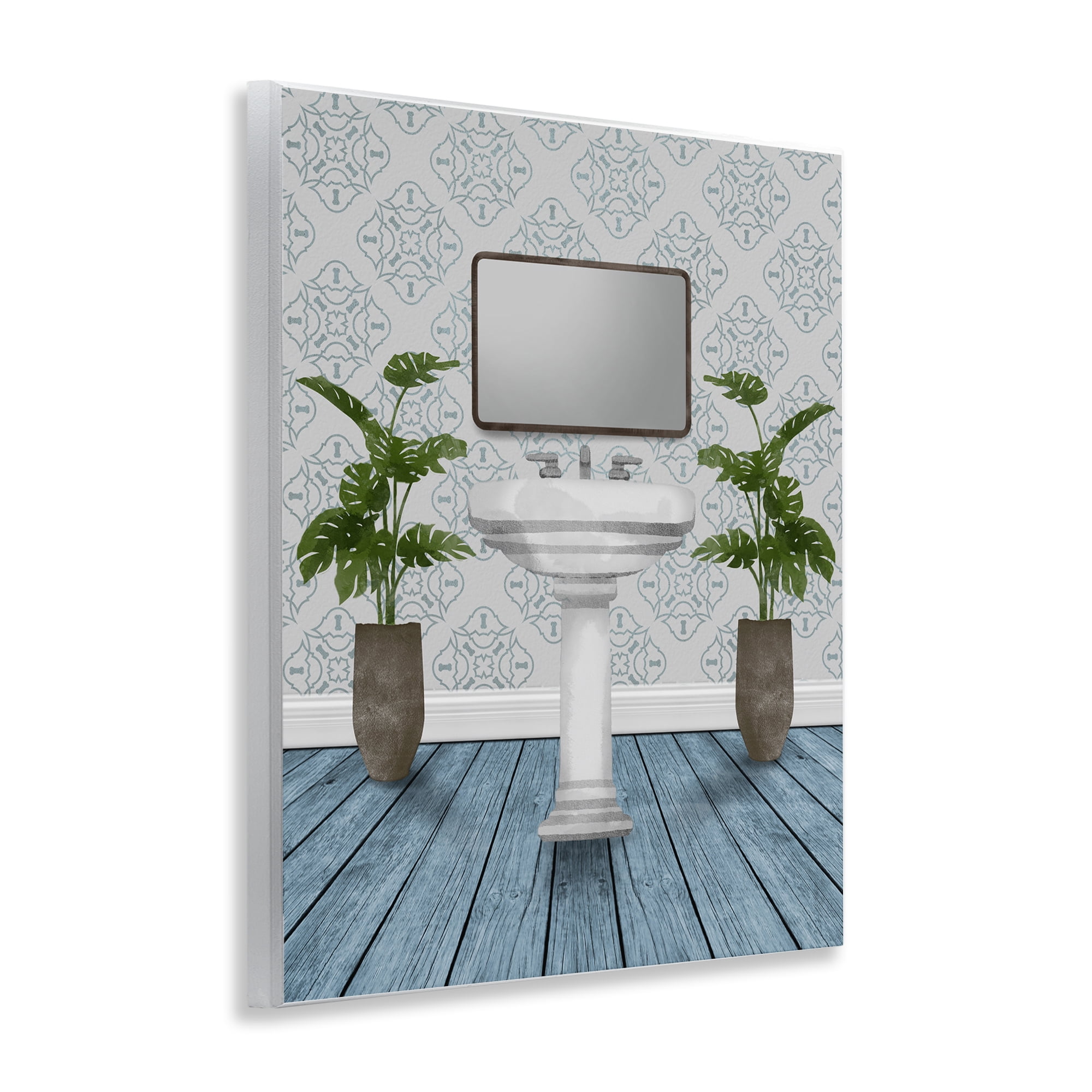 Stupell Industries Restful Wash Plants & Sink Wall Plaque Art, design by Marcus Prime
