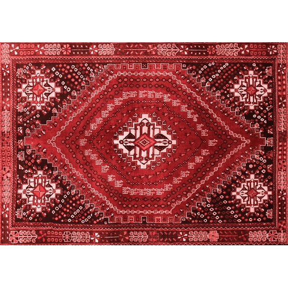 Ahgly Company Indoor Rectangle Persian Red Traditional Area Rugs, 7' x 10'