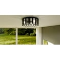 thumbnail image 6 of Quoizel Vera 3-Light Matte Black Flush Mount, 6 of 7