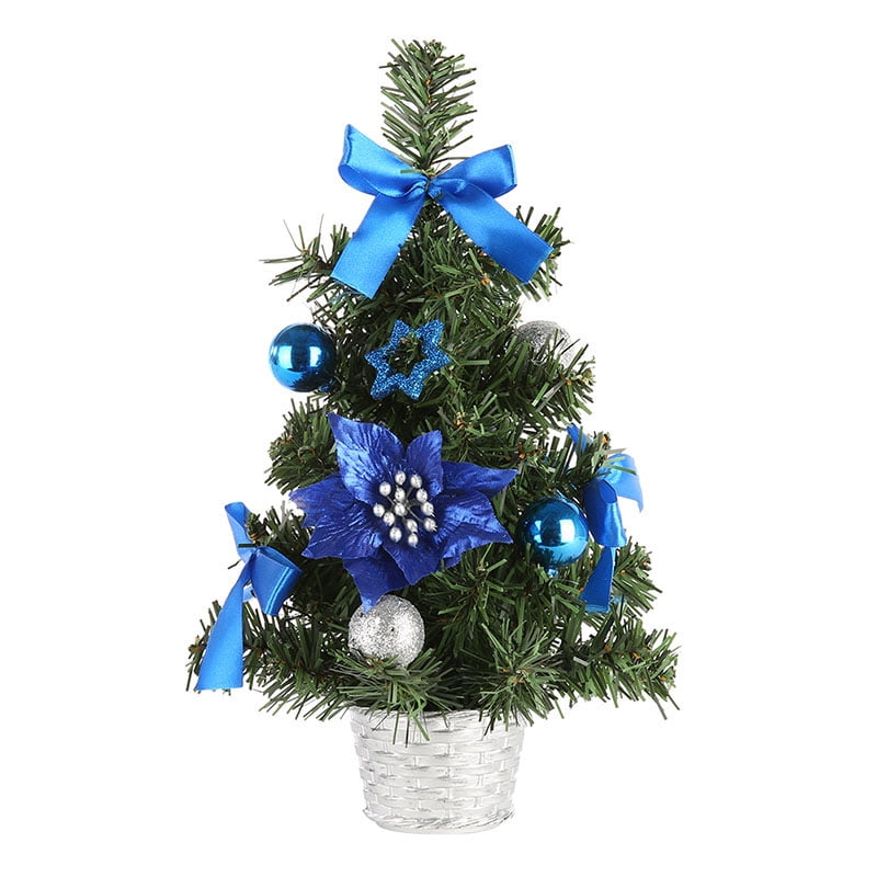 15/20/30/40cm Mini Artificial Christmas Tree Table Decor Holiday Home Decoration 