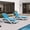 Blue, variant on PURPLE LEAF Patio Chaise Lounge Plastic Pool Outdoor Lounge Chair Set of 2 with Aluminum Frame Stackable Patio Tanning Chairs for Poolside Sunbathing Beach Deck Yard，Navy Blue