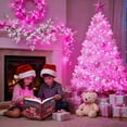 thumbnail image 6 of JMEXSUSS Pink Lights for Valentines Day Decor, 200 LED 66 Ft Pink Christmas String Fairy Lights Clear Wire Plug in for Bedroom Indoor Outdoor Girl's Room Valentines Decorations, 6 of 9