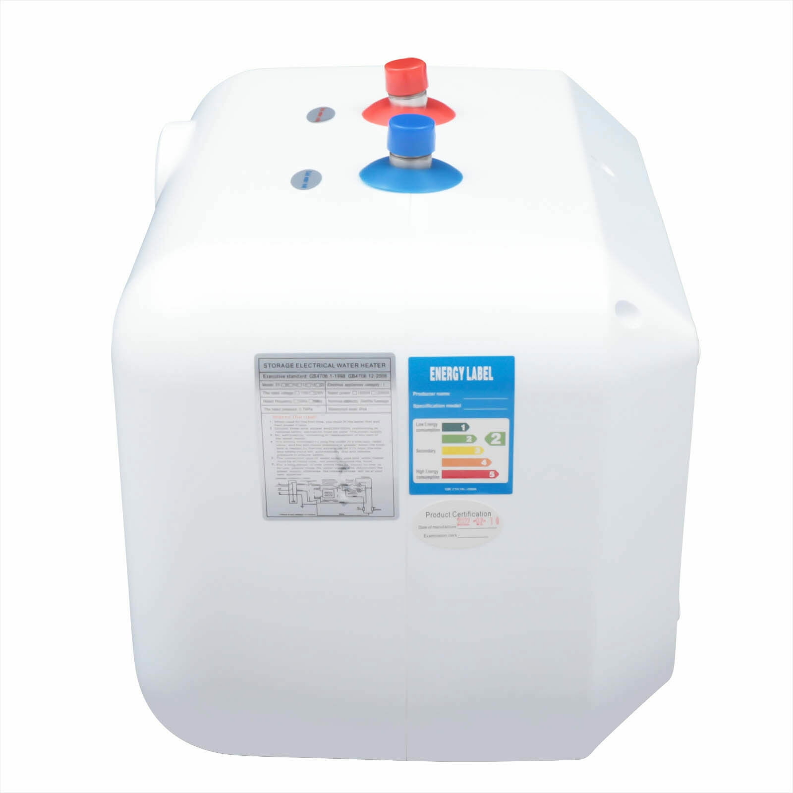 10L/2.6 Gal Electric Mini Tank Water Heater 1500W – Under‑Sink Hot Water Heater with Adjustable Temp, 304 Stainless Steel, IPX4 Waterproof, Low‑Pressure Start