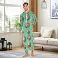 thumbnail image 6 of FORMRS Onesies Pajama for Adults Unisex Hoodie Winter Jumpsuit One Piece Sleepwear, Sizes S-2XL, Brown American Footballs, 6 of 7