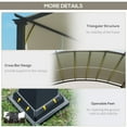 thumbnail image 5 of Outsunny 11' x 11' Outdoor Retractable Pergola Canopy for Backyard, Beige, 5 of 9