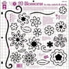 12" x 12" Papercrafing Template Blossoms