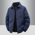 thumbnail image 2 of Veste de Randonnée à Manches Longues Épaisse pour Hommes avec Poches Zippées et Col à Revers, 2 of 6