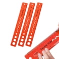 thumbnail image 2 of Harpily Home Decor 3Pcs for Kids Student Soft Bendable Ruler Flexible Plastic Ruler Inch and Centimeter Ruler Solid Color Suitable for School Home A Red, 2 of 9