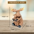 thumbnail image 2 of Mama Moose and Baby Figurine – Resin Wildlife Sculpture Showcasing a Mother’s Love –Tabletop Décor for Cabin, Lodge, or Home – Heartwarming Gift for Moms, Nature Enthusiasts, and Collectors, 2 of 9