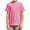 Pink, variant on Summer Children Boy's Tee Tops Short Sleeve Kids Casual Solid Color Shirt with Pocket