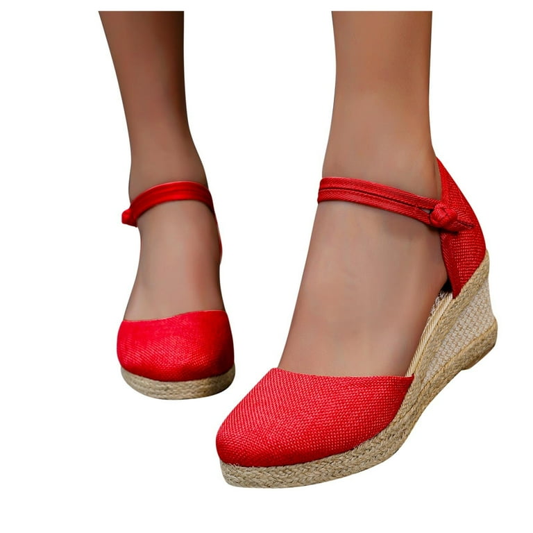 Womens red hotsell sandals size 11