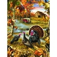 thumbnail image 2 of SUNSOUT INC - Turkey Ranch - 1000 pc Jigsaw Puzzle by Artist: Dona Gelsinger - Finished Size 20" x 27" Thanksgiving - MPN# 57168, 2 of 5
