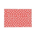 thumbnail image 4 of DouZhe Polyester Set de 4 Sets de Table, Rouge à la Main Dessiné Coeurs Motif Résistant à la Chaleur Place Mats pour Table à Manger, 12 "x 18", 4 of 6