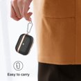 thumbnail image 4 of Airpods Pro Case, Leather Charging Protective Case with hook for AirPod Pro Newest Generation Earphones Accessories (TPU+PC) (BLACK), 4 of 7
