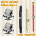 thumbnail image 6 of 24 Pcs Manganese Steel Pen Holder Self Adhesive Pen Pencil Organizer with Adjustable Spring Loop, 6 of 7