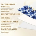 thumbnail image 6 of Peel and Stick Wallpaper 23.6in x 9.8ft Abstract Blue White Shibori Tie Dye Fluid Brush Strokes Contact Paper Vinyl Waterproof Self Adhesive Wall Paper for Bedroom Shelf Cabinet Renter Friendly, 6 of 8