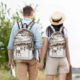 thumbnail image 4 of Easygdp Woodland Forest With Deers Mochila de Lona Resistente para Laptop, Compatible con Laptops de 15 a 17 pulgadas, Ideal para Escuela, Trabajo y Viajes-Small, 4 of 5