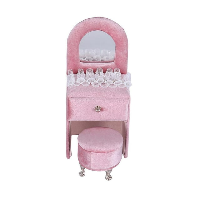Caja de cajas de joyería de tocador de encaje para mujer, organizador de joyas, almacenamiento, caja de joyería moderna para niñas y mujeres para pend Fernando Organizador del almacenamiento de la joyería