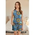 thumbnail image 2 of Oudiya 2 Pack Women Pajama Set Print Sleepwear Tank Tops and Ruffled Shorts with Pockets Soft Loungewear Sets Outfits, 2 of 5
