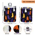 thumbnail image 5 of Yayeee 4 Pack Qtip Holder Bathroom Cotton Swab Canister with Lid Clear Dispenser Set, Halloween Colorful Ghosts, 5 of 6