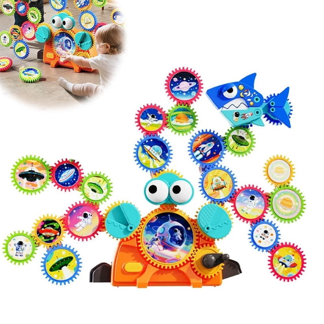 2026 New Versatile Electric Gear Building Blocks For Children's Model