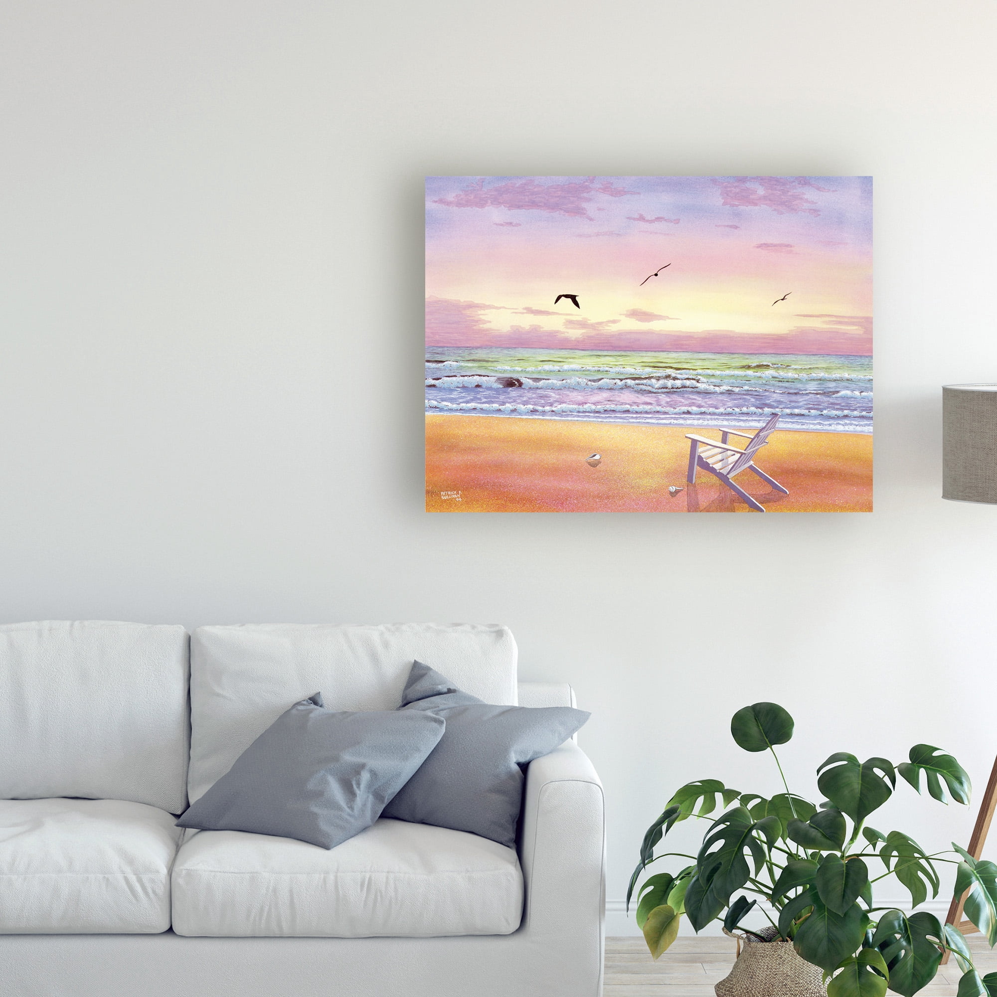 Trademark Fine Art 'Beach Colors' Canvas Art by Patrick Sullivan
