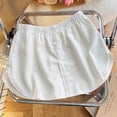 thumbnail image 4 of Womens Pleated Mini Skirt Shirt Extension - High Waist A-Line Design - Polyester Spandex Blend - M-XXL Sizes - Casual Party Wear, 4 of 7