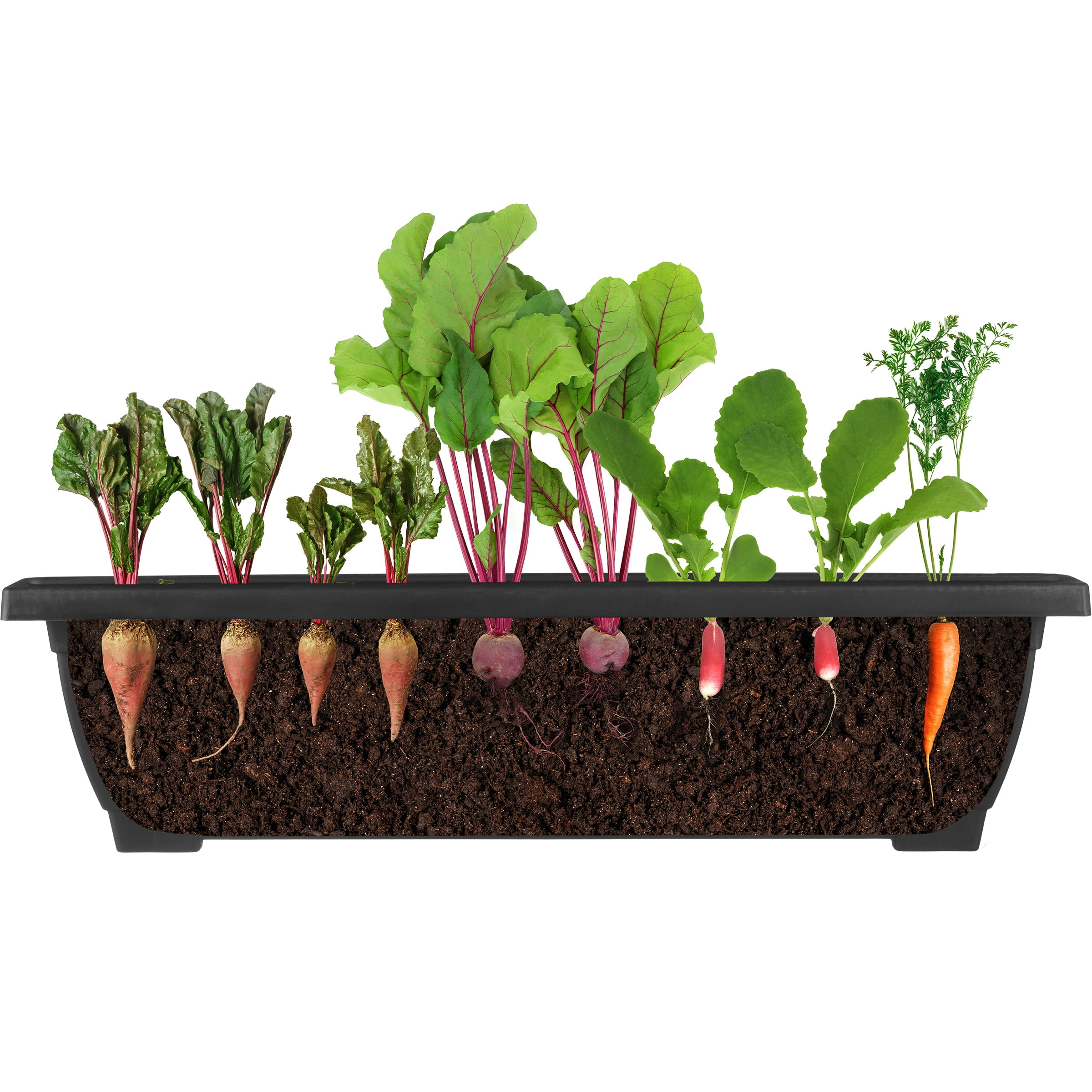 Pure Garden 4 Tier Vertical Garden Planter Raised Garden Beds, Black