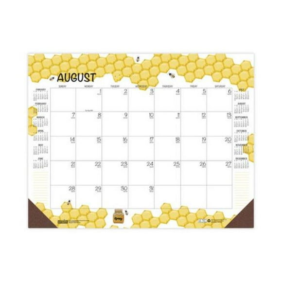 House of Doolittle HOD1565 22 x 17 in. Academic Honeycom Desk Pad Calendar