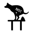 thumbnail image 3 of Letrero de jardín con diseño de "No defecar", decoración artística para jardín, silueta de cachorro, decoración de jardín, estaca de perro,, 3 of 8