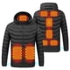 thumbnail image 1 of 9 áreas calefactadas chaquetas calefactoras eléctricas carga USB lavable para deportes al aire libre, 1 of 9