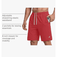thumbnail image 2 of NY Threads Men's Athletic Shorts Quick Dry Loose-Fit Lightweight Running Workout Gym Shorts with Pockets, Large, Army Green, 2 of 7