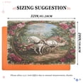 thumbnail image 2 of BZSMCE Floor Mats 32x20in White Horse Flowers Creativity Doormats, 2 of 8
