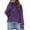 Purple, variant on Aayomet Pullover Sweaters for Women Color Casual Pullover Sweater (Purple, L)