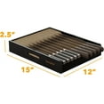thumbnail image 5 of SpaceAid Bamboo Knife Drawer Organizer, 15"L x 12"W x 2.5"H, Black, 5 of 7
