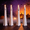 A#3, variant on 4 Pcs Halloween Flameless LED Taper Candles, Battery Operated Ghost Style, Realistic Flickering Light Effect, Decorative Accent for Halloween Table Centerpieces and Indoor Party Styling
