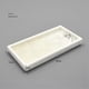 thumbnail image 2 of Rectangular Plate Countertop Bathroom Soap Shampoo Storage Tray,White, 2 of 5