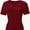 Deep Red, variant on Women's Ultra-Soft V-Neck Short Sleeve Trendy Casual T-Shirt