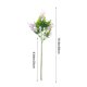 thumbnail image 3 of Arreglo Floral Artificial con Tallos Decorativos de Mariposas de Pascua de 122 Cm | Jarrón de Plástico Morado, Blanco, Rosa y Azul para Pascua | Decoración de Mesa Primaveral para El Hogar, Bodas y F, 3 of 6